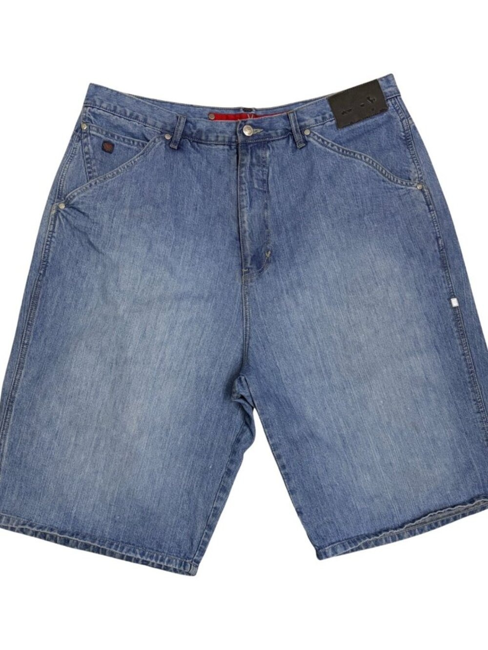VOKAL Vintage Y2K NELLY Streetwear Denim Baggy Loose Jean Shorts Jorts Mens 38"